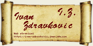 Ivan Zdravković vizit kartica